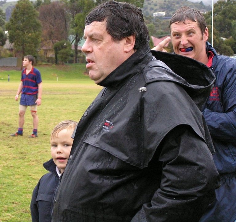 Hamish with his grandson Dale and good friend Callum